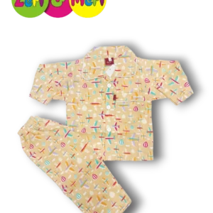 Night suit cotton aeroplane 1 to 4y skin