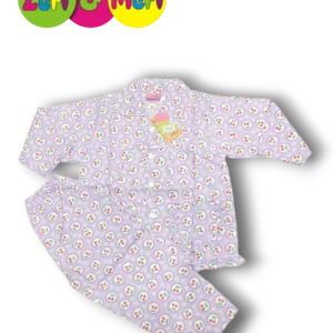 Night suit cotton cherry in circle 1 to 4y purple