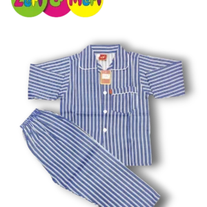 Night suit cotton double lining 1 to 4y n blue