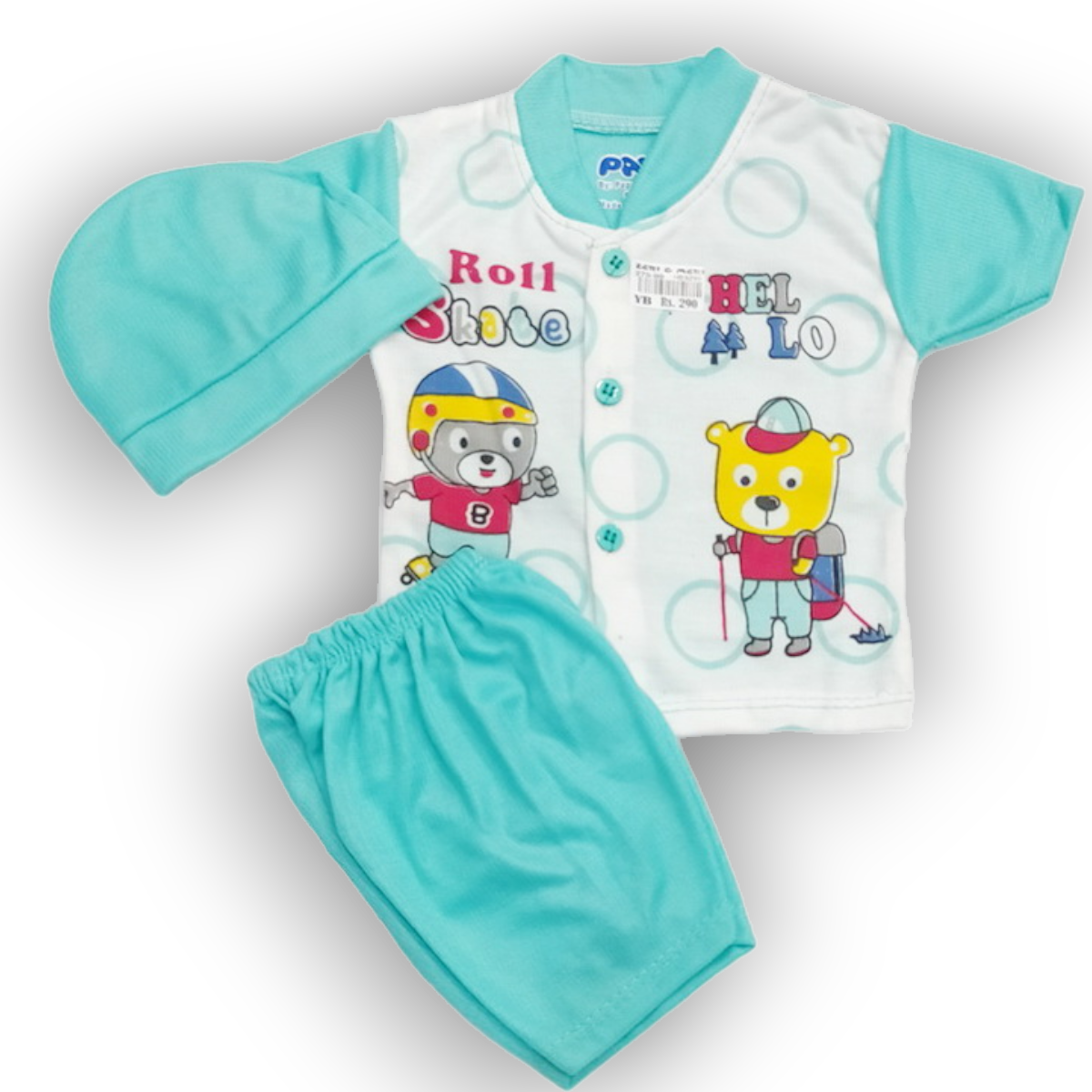 New born hello baby suit 2 new born hello green suit