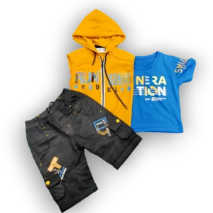 run faster 3 pcs boy suit 1 to 4y